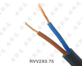 RVV護套小平方電源線RVV 2*0.75